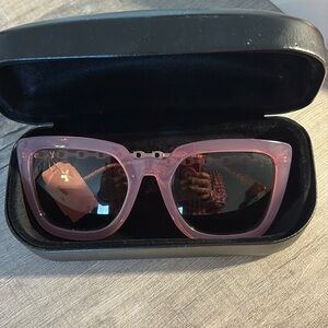Coach Transparent Purple Sunglasses w/ Case